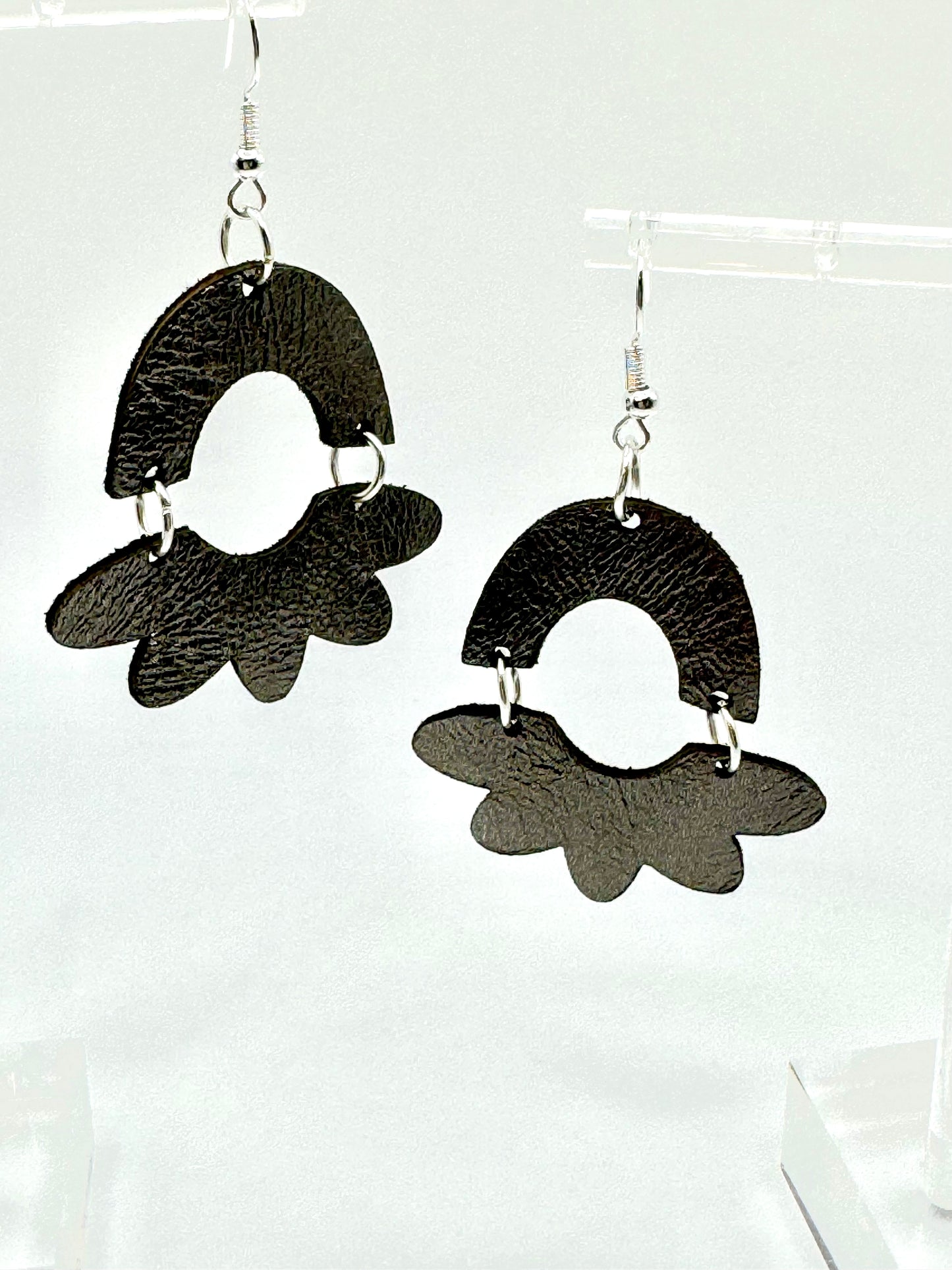 The Rachael Metallic Gunmetal Earrings