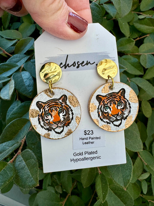 The Tiger Days Leather Earrings